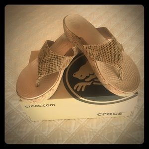 Crocs wedge sandals